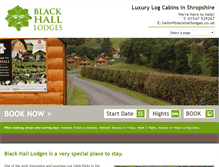Tablet Screenshot of blackhalllodges.co.uk